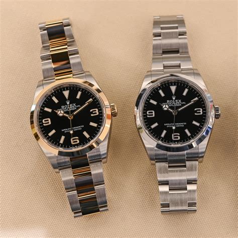 rolex explorer 1 v 2|Rolex explorer 1 36mm.